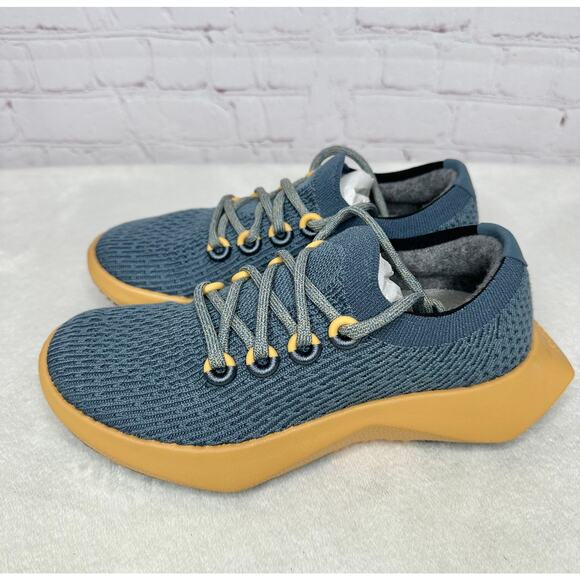 NEW Allbirds Tree Dasher 2 Calm Teal Forage Tan Womens Shoes 5.5 Sneakers Box - Picture 3 of 9